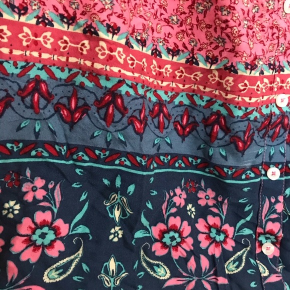 5/$25 Floral Button Front Dress - Picture 3 of 8